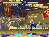 une photo d'Ã©cran de Street Fighter Alpha 2 sur Nintendo Super Nes